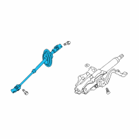 OEM 2010 Chevrolet Camaro Steering Column Intermediate Shaft Diagram - 20964895