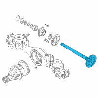 OEM 1996 Nissan Pathfinder Shaft Rear Axle Diagram - 38164-VE060