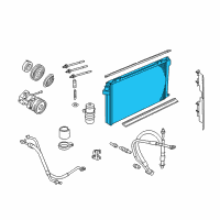 OEM 2004 Mercury Marauder Condenser Diagram - 3W1Z-19712-AC