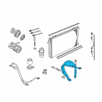 OEM 2004 Ford Crown Victoria Hose & Tube Assembly Diagram - JU2Z19D734E