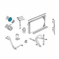 OEM 2006 Ford E-350 Super Duty Pulley Diagram - 5C2Z-19D784-A