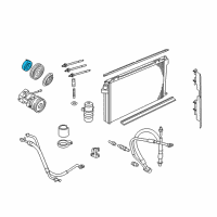 OEM Mercury Mountaineer Clutch Coil Diagram - 1L2Z-19D798-AA