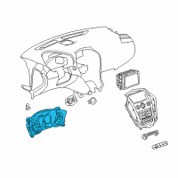 OEM 2011 Cadillac SRX Cluster Diagram - 20997894