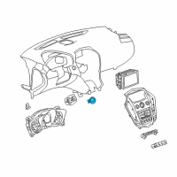 OEM 2010 Cadillac SRX Power Switch Diagram - 22888571