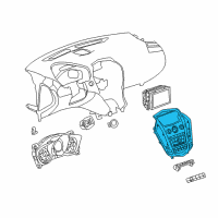 OEM 2012 Cadillac SRX Dash Control Unit Diagram - 20864868