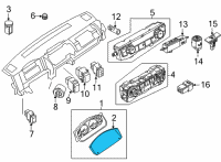 OEM 2022 Nissan Frontier COVER-FRONT, COMBINATION METER Diagram - 24813-9BU0A