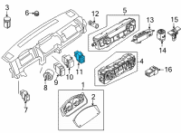 OEM Nissan Frontier SWITCH ASSY-HAZARD Diagram - 25290-9BU0A