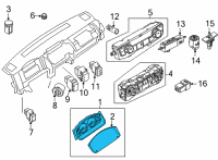 OEM 2022 Nissan Frontier COMBINATION METER ASSY-INSTRUMENT Diagram - 24810-9BU8A