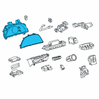 OEM 2021 Lexus ES250 Meter Assembly, COMBINAT Diagram - 83800-33U90