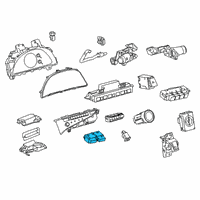 OEM 2021 Lexus ES350 Switch Assembly, Luggage Diagram - 84840-06070