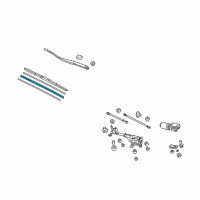 OEM 2014 Acura TSX Rubber, Blade (550MM) Diagram - 76632-SHJ-A12