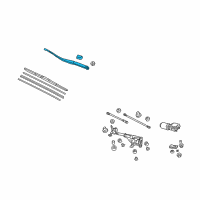 OEM Acura Arm, Windshield Wiper (Driver Side) Diagram - 76600-TL2-A01