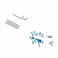 OEM Acura Link, Front Wiper Diagram - 76530-TL0-G02