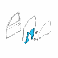 OEM BMW 525xi Front Left Window Regulator Diagram - 51-33-7-184-383