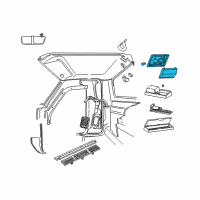 OEM 2001 Ford Ranger Map Lamp Assembly Diagram - F37Z-13776-A