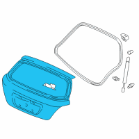 OEM 2004 Honda Civic Tailgate (DOT) Diagram - 68100-S5T-A92ZZ