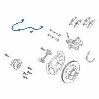 OEM Ford EcoSport Rear Speed Sensor Diagram - GN1Z-2C190-B