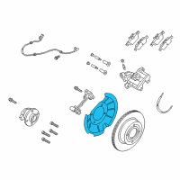 OEM 2021 Ford EcoSport Splash Shield Diagram - GN1Z-2C028-C