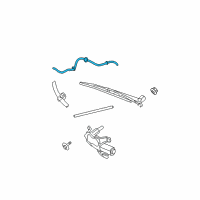 OEM 2007 Chrysler Pacifica Hose-LIFTGATE Washer Diagram - 5113255AA