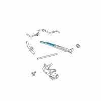 OEM 2007 Chrysler Pacifica Blade-Rear WIPER Diagram - 5102242AB