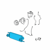 OEM Dodge Challenger Cooler-Power Steering Diagram - 5137721AA