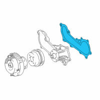 OEM 1997 Toyota 4Runner Water Pump Assembly Gasket Diagram - 16124-75030