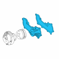 OEM 2001 Toyota Tacoma Water Pump Assembly Diagram - 16100-79445-83