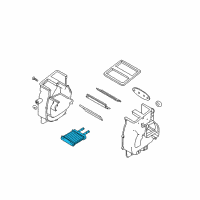 OEM Pontiac Heater Core Diagram - 96887038