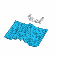 OEM 2016 Jeep Grand Cherokee Floor Pan Diagram - 68251628AB