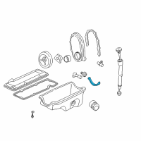 OEM 1993 Oldsmobile Cutlass Ciera Seal, Oil Pan Rear Diagram - 14076392