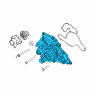 OEM 2014 Jeep Grand Cherokee Water Pump Diagram - 68346916AA