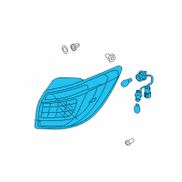 OEM Kia Sportage Lamp Assembly-Rear Combination Diagram - 924013W020