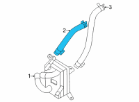 OEM Hyundai Sonata Hose Assembly-Oil Cooler Diagram - 25425-L5000