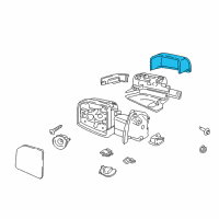 OEM 2017 Ford F-150 Mirror Cover Diagram - FL3Z-17D742-CAPTM