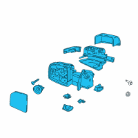 OEM 2020 Ford F-150 Mirror Assembly Diagram - JL3Z-17683-KAPTM