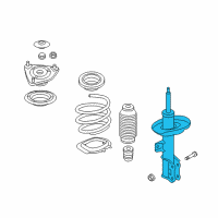 OEM Hyundai Elantra GT Strut Assembly, Front, Right Diagram - 54661-A5350