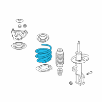 OEM Hyundai Elantra GT Spring-Front Diagram - 54630-A5164