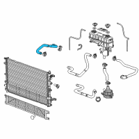 OEM 2015 Cadillac ELR Inlet Hose Diagram - 23116550