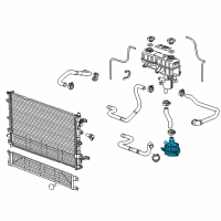 OEM Cadillac ELR Auxiliary Pump Diagram - 22870918