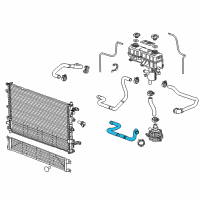 OEM 2016 Cadillac ELR Coolant Hose Diagram - 20896266