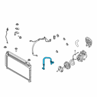 OEM 2005 Kia Rio High Flexible Hose Diagram - 97762FD000