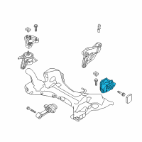 OEM 2019 Hyundai Sonata Transaxle Mounting Bracket Assembly Diagram - 21830-D4200