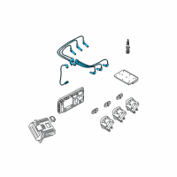 OEM 2003 Buick Park Avenue Cable Set Diagram - 12192471