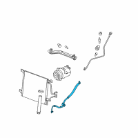 OEM 2008 Pontiac Solstice Hose Asm-A/C Compressor & Condenser Diagram - 15787962