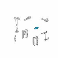 OEM 2010 Honda CR-V Sensor, Knock Diagram - 30530-R40-A01