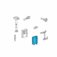 OEM 2008 Honda Accord Control Module, Engine Diagram - 37820-R40-A92