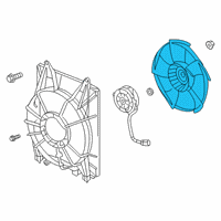 OEM 2022 Honda Insight Fan Complete, Cooling Diagram - 19020-6L2-A01