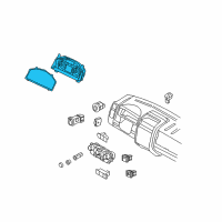 OEM 2010 Ford Escape Cluster Assembly Diagram - AL8Z-10849-AB