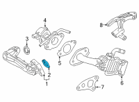 OEM 2022 Toyota Sienna EGR Pipe Gasket Diagram - 25629-25010