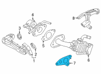 OEM 2022 Lexus NX450h+ Gasket, EGR Cooler Diagram - 25685-25011